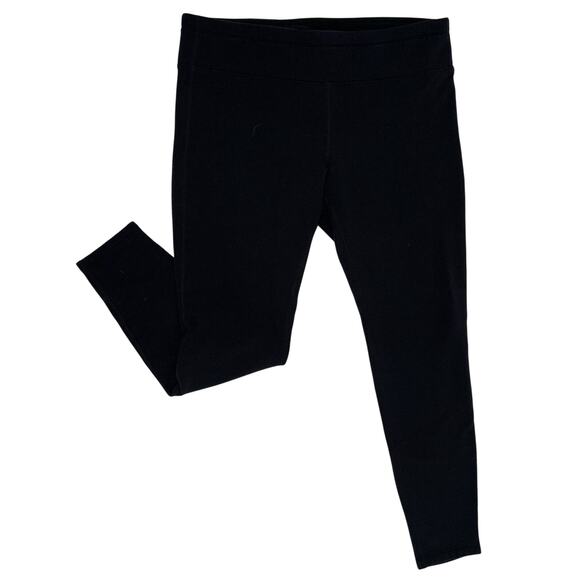 ATHLETA Fleece Lined Leggings Black Stretch NO TAG CHECK MEASUREMENTS Cozy EUC - Picture 1 of 9